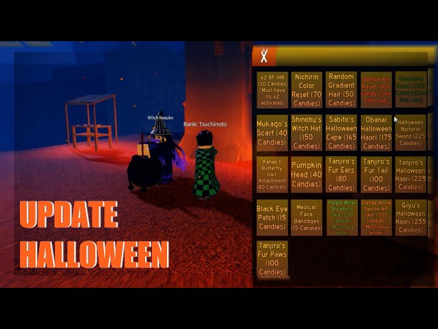 Demon Slayer RPG 2 Halloween Update Log - Try Hard Guides