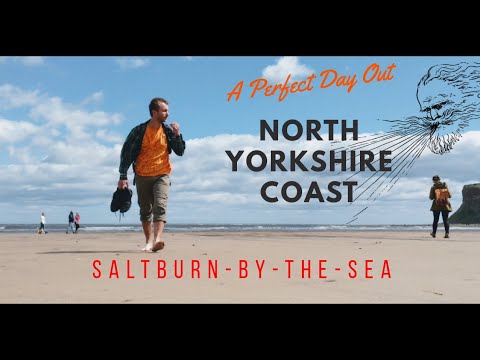 A Perfect Day Out - Saltburn-by-the-sea circle walking British countryside and cliffs at 50mph winds