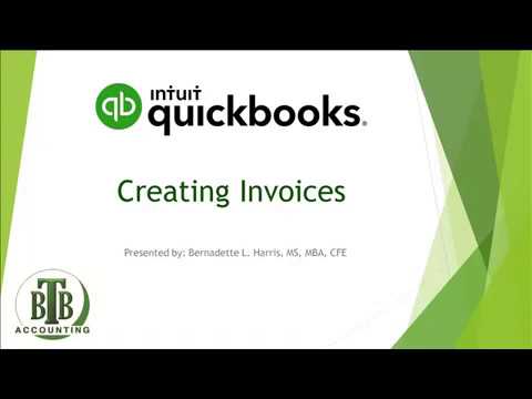 How to create an invoice in QuickBooks - YouTube