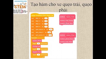 ✨✨✨25-26 Tạo hàm quẹo trái phải - Khóa học Xe Robot Arduino - Xe Dò Line (https://dochoistem.com)