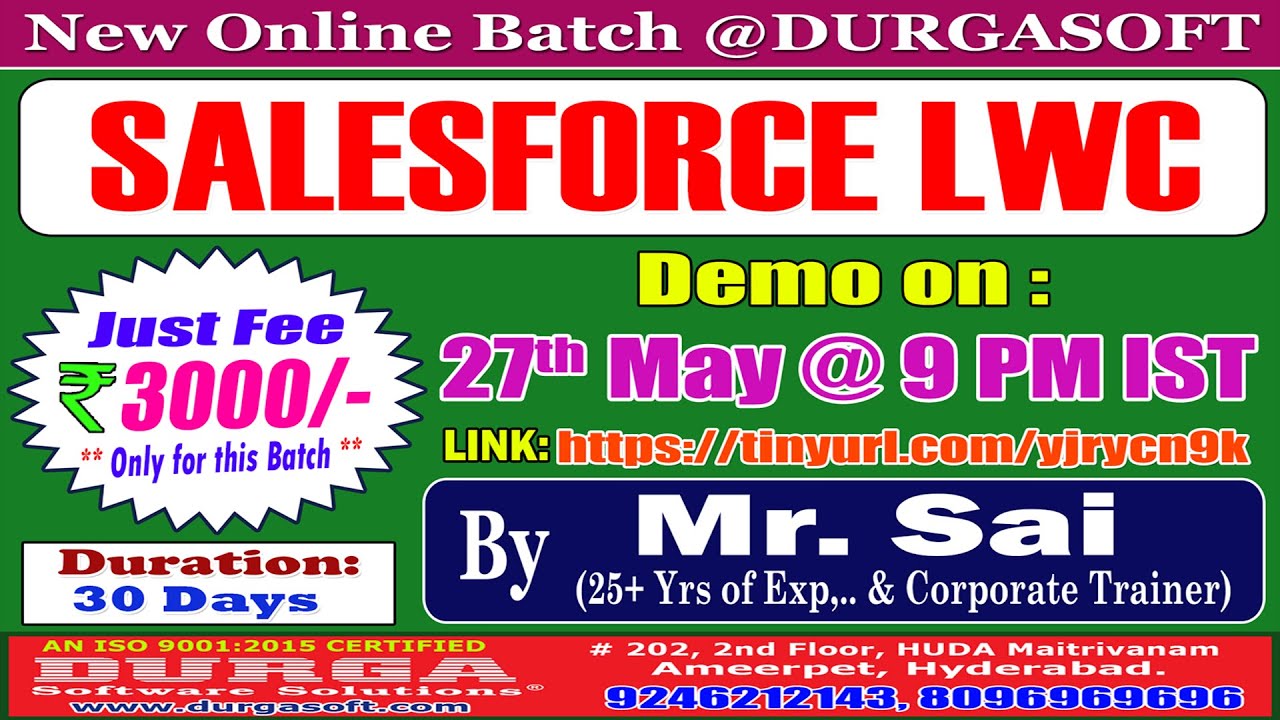 SALESFORCE LWC Online Training @ DURGASOFT - YouTube