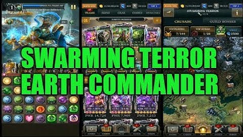 Legendary Game Of Heroes: Swarming Terror Team Testing/Event Gameplay (Earth Commander)