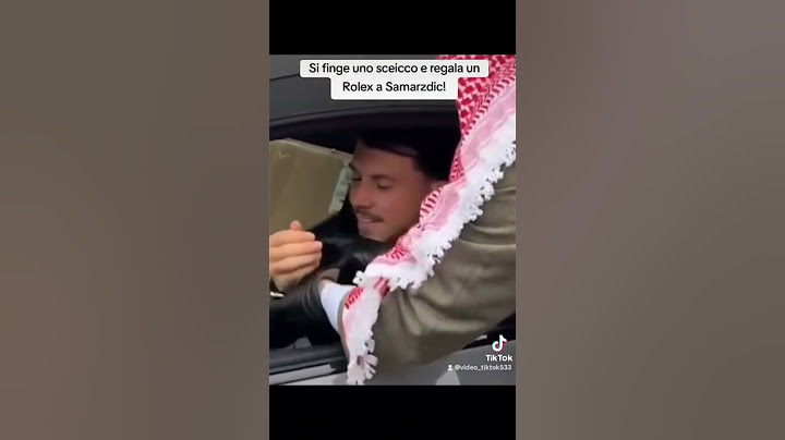 Si finge uno sceicco e regala un Rolex a Samarzdic! #theshow #rolex
