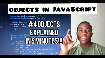 JAVASCRIPT OBJECTS IN 5 MINUTES | OBJECT ORIENTED PROGRAMMING | EP5 |
