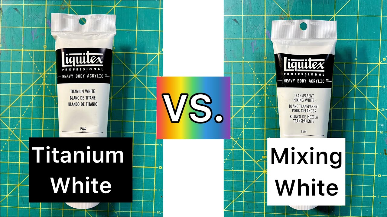 Mixing White VS. Titanium White In Acrylic Paint: Their Differences & Why  You Need Both! 