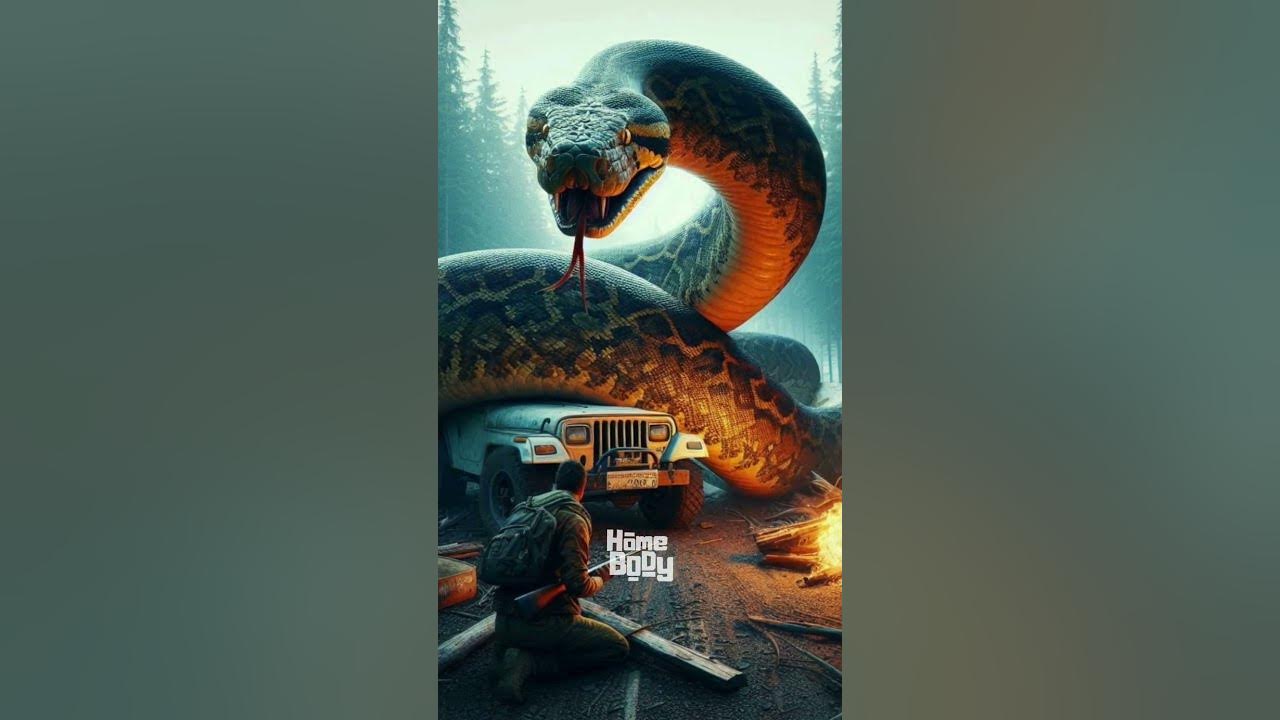 python vs human #monster #attack #snake #python #car #human #ai # ...