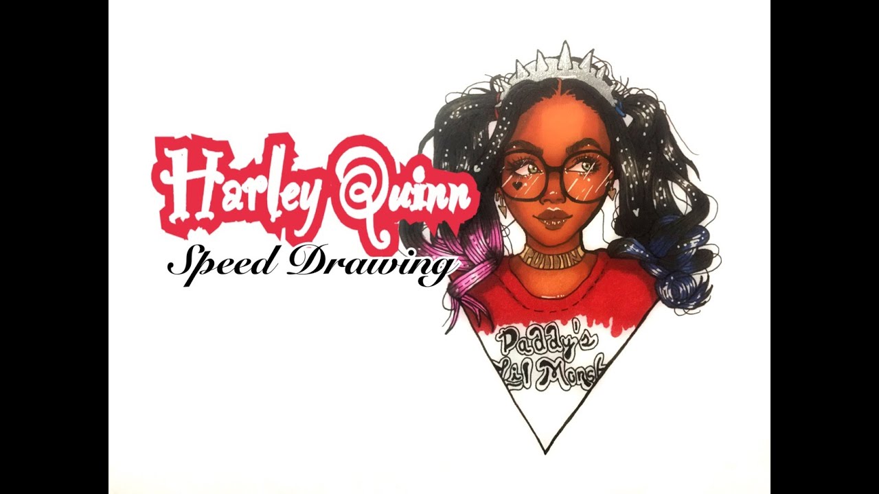 Harley Quinn Sketch speedpaint fnaf