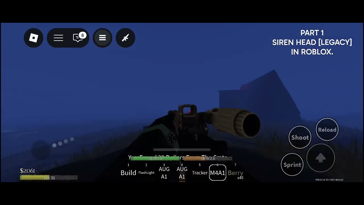 Roblox Gameplay: Siren Head [legacy] Part 1 (My son requested this upload)