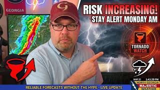 CRITICAL UPDATE! North Georgia forecast brings increased severe weather risk for Monday Morning!