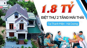 SỐC ! Biệt Thự 2 Tầng Mái Thái Hiện Đại Đẹp Nhất Xã Thanh Miện - Hải Dương – Chỉ Với 1.8 Tỷ | KISATO