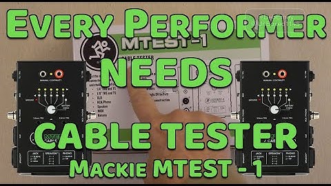CABLE TESTER - Mackie MTest-1