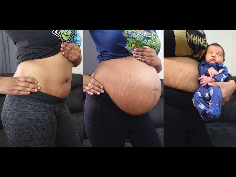 pregnancy-time-lapse-|-watch-my-belly-grow-|-5---37-weeks-|-weekly-pregnancy-progression!