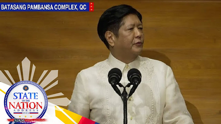 SONA 2024 HIGHLIGHTS: Marcos on BARMM, peace process progress, weakened guerilla fronts | ANC
