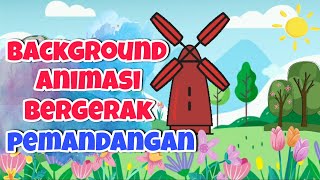 Background Animasi Bergerak Pemandangan No Copyright || Background Video Animasi