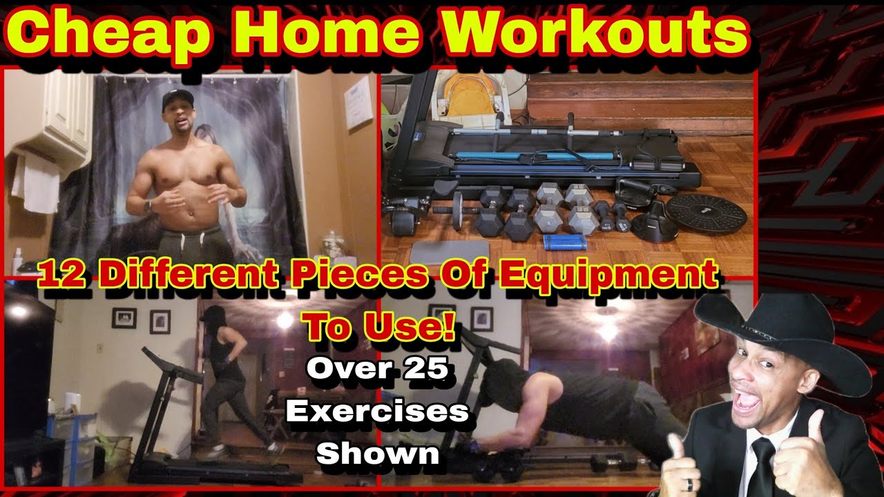 Cheap Home Workouts - 12 Different Pieces Of Equipment! (Over 25 ...