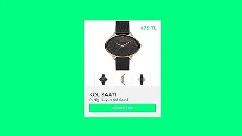 HTML-CSS | Alışveriş Sitesi İçin Ürün Kartı Yapımı