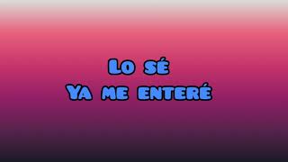 Reik-Ya me enteré. (Letra)