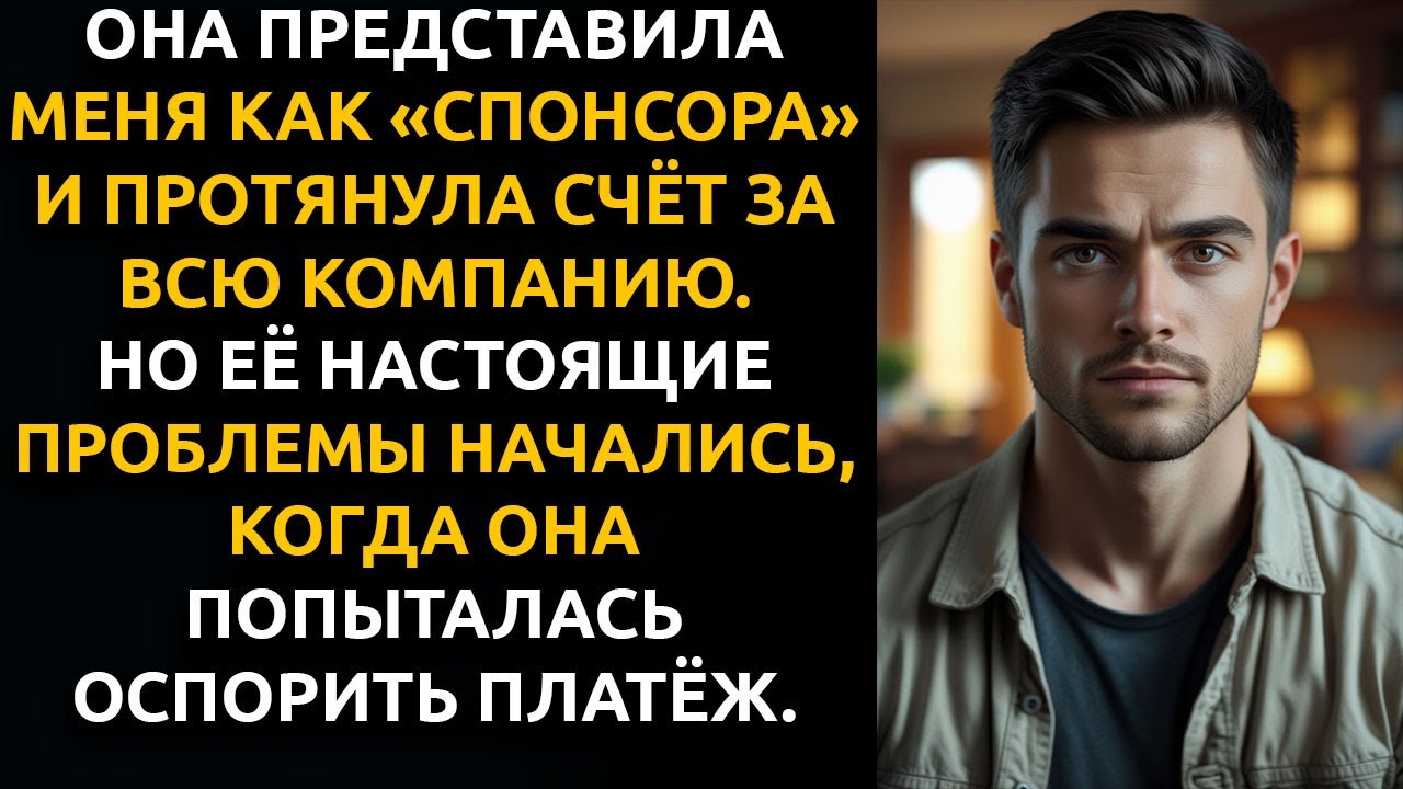 Она представила меня как «СПОНСОРА» на дне рождения, а потом ПОДСУНУЛА счёт за всех