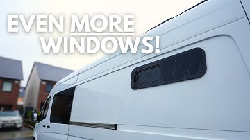 Installing Sliding Door & Rear Universal Window in Our Sprinter | DIY Van Conversion