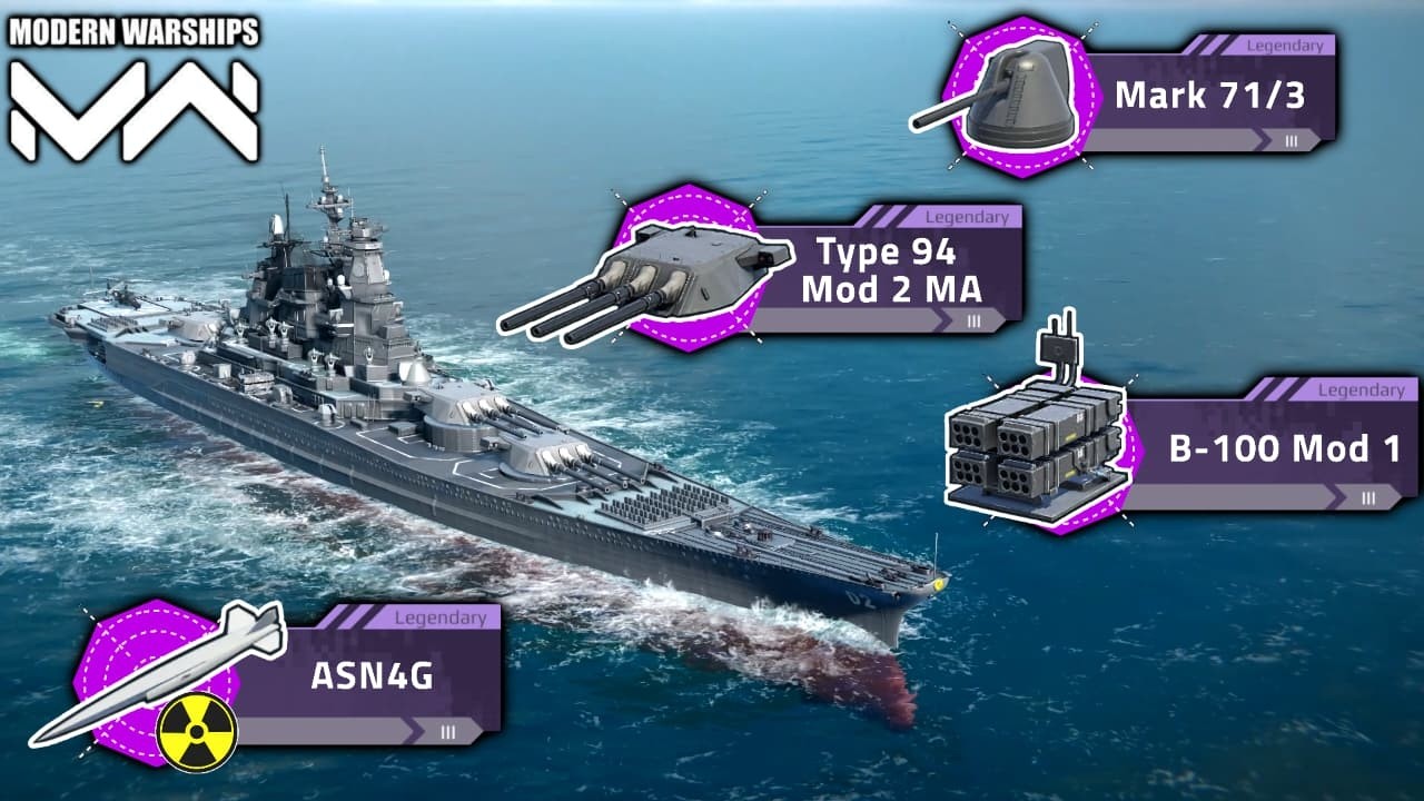 TOP Power full Battleship JS Musashi Aegis / Modern Warships _ gameplay