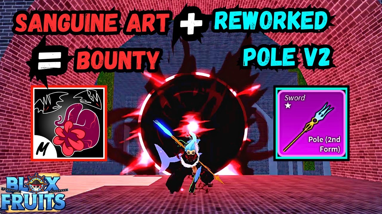 Sanguine Art + Rengoku v2 Rework Epic Bounty Hunting Montage, Blox Fruits  Update 20