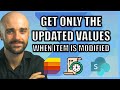 How to Detect Only the Changed Columns in SharePoint with Power Automate when an item is modified