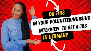 VRIJWILLIGERSGESPREK VRAGEN EN ANTWOORDEN (verpleegkundige gesprekken in Duitsland) Interview