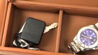 http://video.ebags.com/?v=34213 View this video featuring the Royce Leather Mens Leather Valet Tray product and shop other 