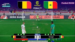 Belgium vs Senegal Penalty Shootout 🎮 | eFootball PES 2021 | Video Game Simulation | World Cup 2026 screenshot 2