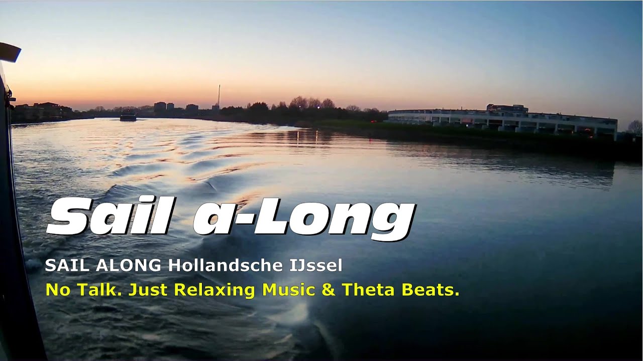 Sail a-Long; Dutch tidal river “Hollandsche IJssel”. Sail Along Trawler Yacht MV Lady Liselot