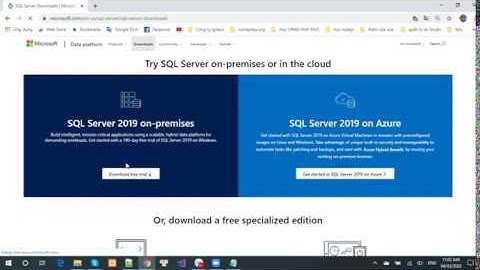 Hướng dẫn cài đặt SQL Server 2019