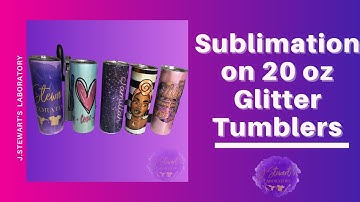 Sublimation 20 Oz Glitter tumbler|How to|Convection Oven