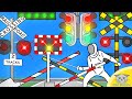 【 ふみきり アニメ 】 踏切 オリンピック 4 Railway Level Railroad Crossing Olympic Fencing