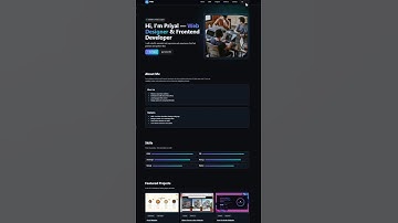 Responsive Personal Portfolio Website Using HTML CSS,JS |With Source code|#portfoliowebsite #shorts