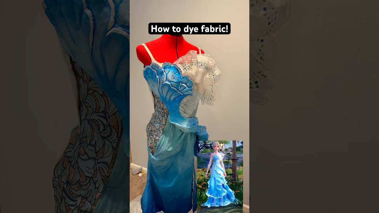 How to dye fabric for cosplay! #cosplay #tutorial #dye #fabric #sewing
