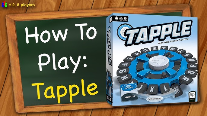 Comment jouer au jeu Tapple - How to play Tapple 