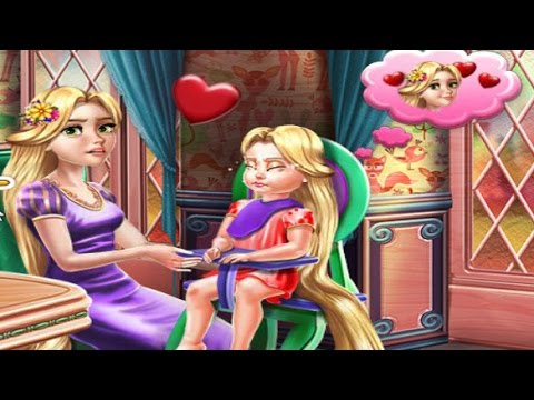 Disney Princess Rapunzel  Mommy  Toddler Feed Game  Care Baby 