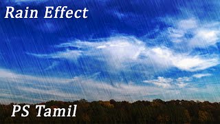 Rain Effect in photoshop|photoshop tutorial|photoshop tamil