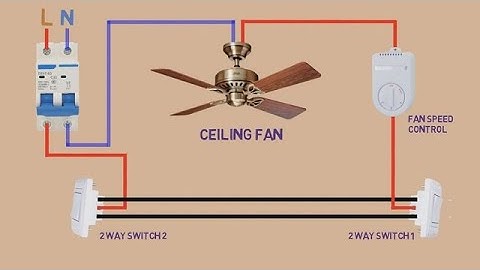 2 Switch 1 Regulator 1 Ceiling Fan Connection Ceiling Fan Wiring with 2way Switch