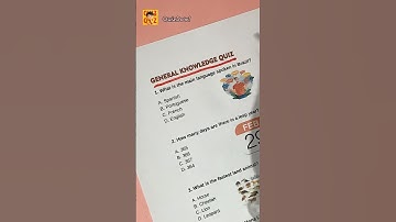 General Knowledge Quiz