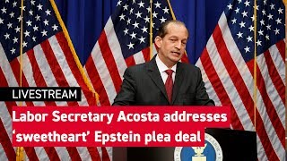 Labor Secretary Acosta Addresses Controversial Epstein Plea Deal