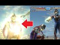 瀕死のウルトラマンを回復させるコスモス【ウルトラマンFE3】