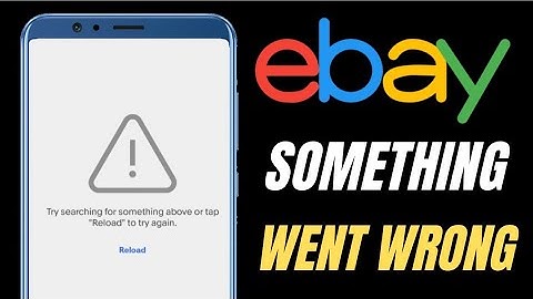 How To eBay App Something Went Wrong Error Problem Solve | MNtechwork