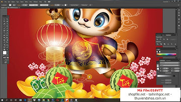 FILE VECTOR BACKGROUND HỔ MẶC ÁO DÀI NĂM NHÂM DẦN 2022 - 016VTT