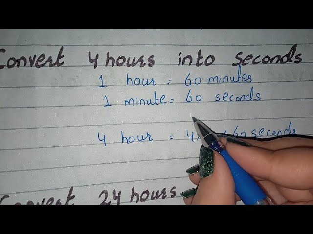 Convert 4 minutes and 24 seconds Clearance