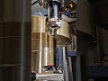 Metal scraping process using a machine #machine  #bronze