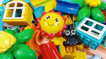 Satisfying building blocks marble run ☆ Build a marble track with lego duplo