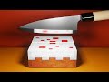 #shorts Satisfying Things in Minecraft (3D Animation) Hidden Patterns Inside Fruits and Vegetables
