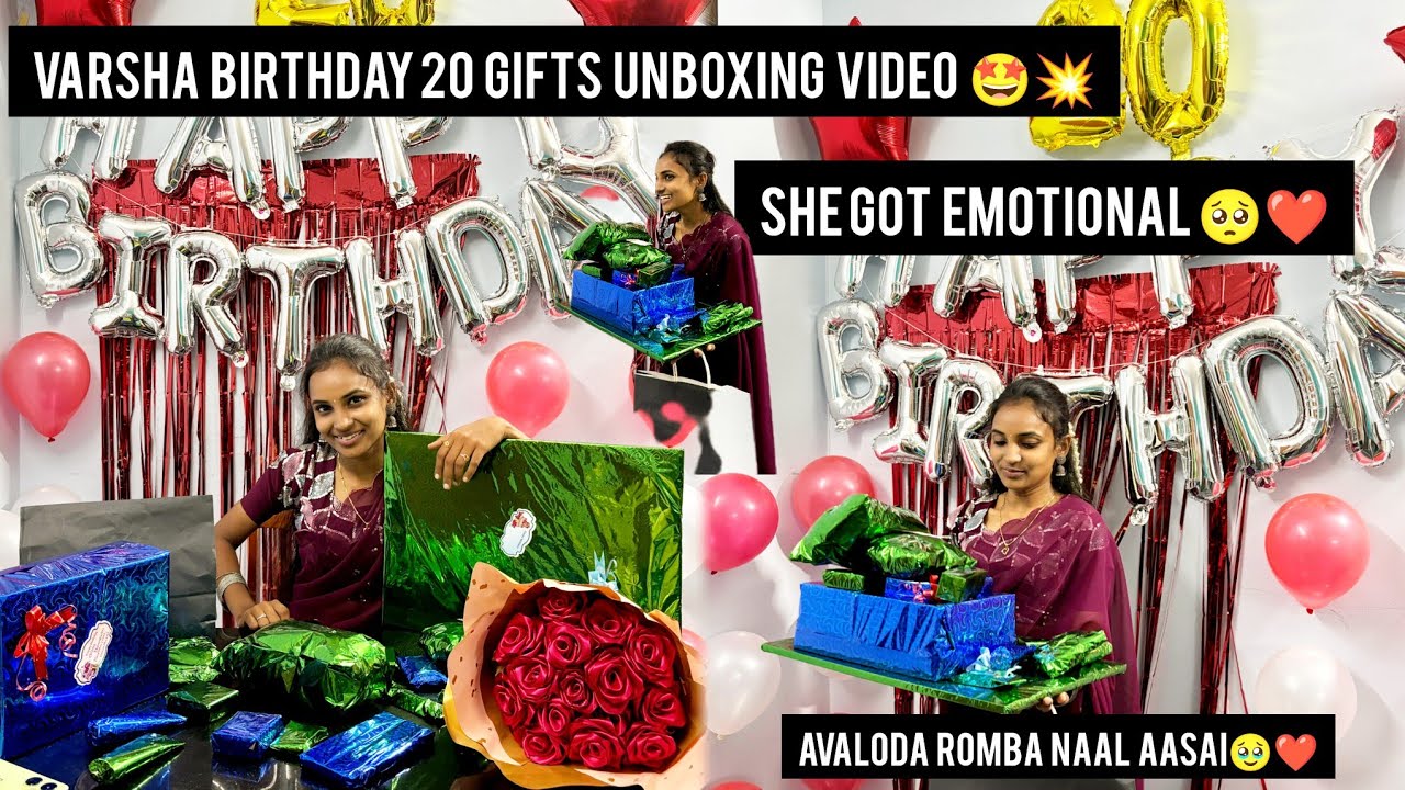 Varsha Birthday 20Gifts🎁 Unboxing Video🔥🤩Most Awaited Video is Here🥳 #lifeofjay #subscribe #ytshorts