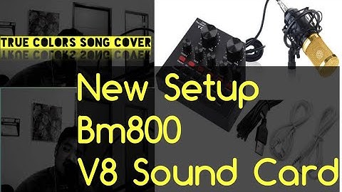 How to setup Bm800 and V8 SoundCard on Android Phone  / V8 SoundCard / Bm800 Microphone Condenser